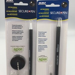Secure-A-Pen with 1 Refills, Black Set